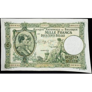 Belgium, 1000 Francs 1940