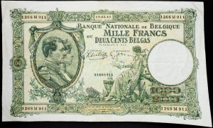 Belgicko, 1000 frankov 1940