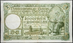 Belgie, 1000 franků 1940