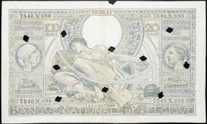 Belgicko, 100 frankov 1941