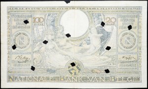 Belgicko, 100 frankov 1941