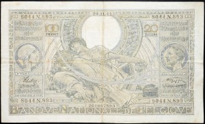 Belgium, 100 Francs 1941