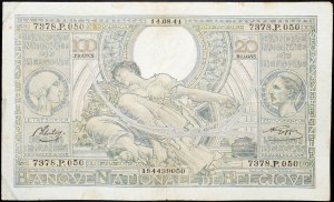 Belgium, 100 Francs 1941