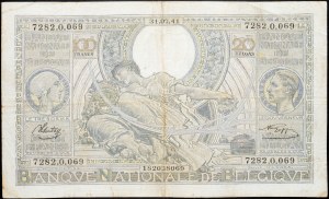 Belgien, 100 Francs 1941