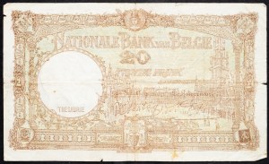 Belgium, 20 Francs 1941