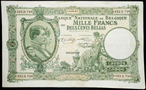 Belgie, 1000 franků 1941
