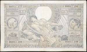 Belgicko, 100 frankov 1942