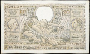 Belgia, 100 franków 1942