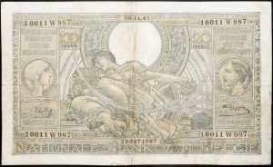 Belgium, 100 Francs 1942