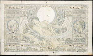 Belgium, 100 Francs 1942