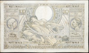 Belgium, 100 Francs 1942