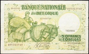 Belgium, 50 Francs 1943