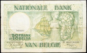Belgium, 50 Francs 1943