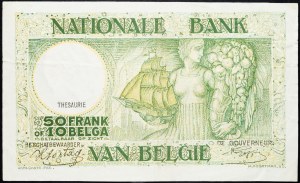 Belgium, 50 Francs 1943