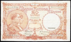 Belgien, 20 Francs 1943