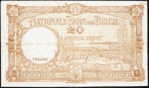 Belgicko, 20 frankov 1943