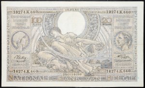 Belgium, 100 Francs 1943