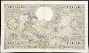 Belgie, 100 franků 1943