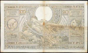 Belgie, 100 franků 1943