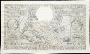 Belgia, 100 franków 1943