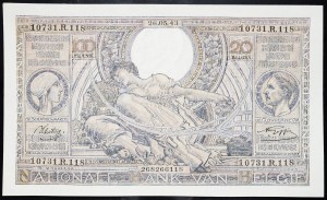 Belgium, 100 Francs 1943