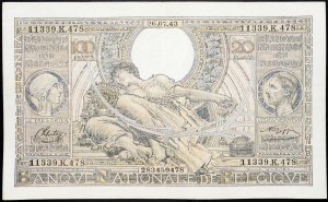 Belgium, 100 Francs 1943