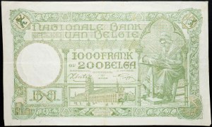 Belgio, 1000 franchi 1943