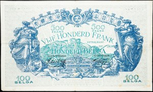 Belgique, 500 Francs 1943