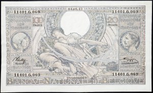 Belgium, 100 Francs 1943