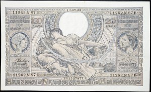 Belgium, 100 Francs 1943