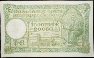 Belgicko, 1000 frankov 1943