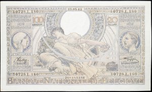 Belgium, 100 Francs 1943