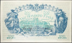 Belgie, 500 franků 1943