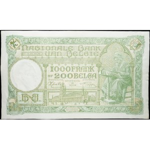 Belgium, 1000 Francs 1943