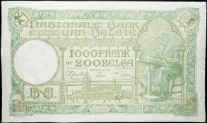 Belgie, 1000 franků 1943