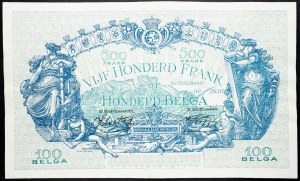 Belgium, 500 Francs 1943
