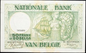 Belgique, 50 Francs 1944