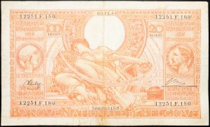 Belgia, 100 franków 1944