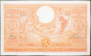 Belgium, 100 Francs 1944