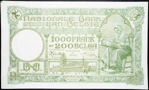 Belgie, 1000 franků 1944