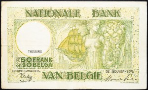 Belgia, 50 franków 1945