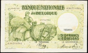 Belgique, 50 Francs 1945