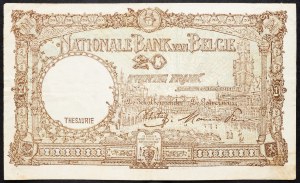 Belgicko, 20 frankov 1945