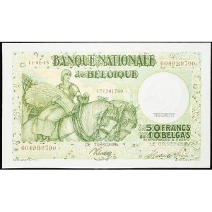 Belgium, 50 Francs 1945