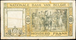 Belgium, 100 Francs 1945