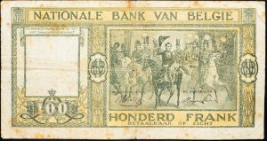 Belgie, 100 franků 1945