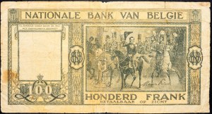 Belgia, 100 franków 1946