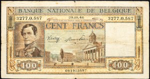 Belgique, 100 Francs 1946