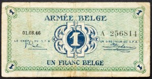 Belgien, 1 Franc 1946