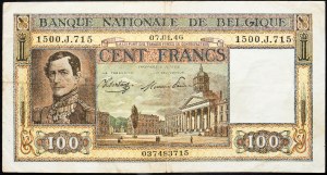 Belgium, 100 Francs 1946